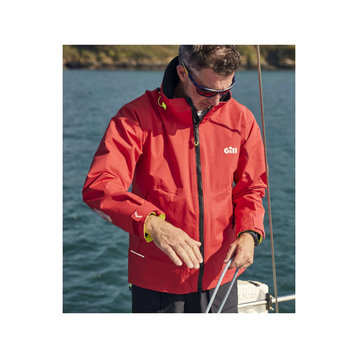 Gill OS33J Segeljacke Coastal Herren rot, Größe S